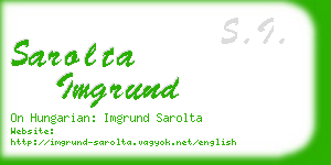 sarolta imgrund business card